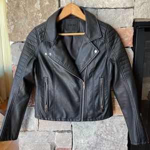 NWOT Blank NYC Faux Leather Moto Jacket, Girls L